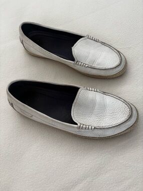 Cole Haan White Espadrille-Style Slip-On